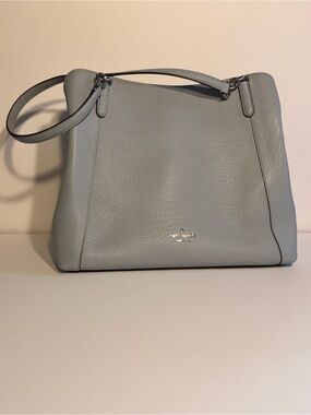 Kate Spade Pebbled Leather Shoulder Bag in Light Blue
